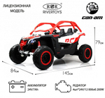 Детский электромобиль RiverToys BRP Can-Am Maverick Y111YY красный