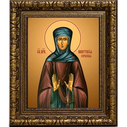 Анастасия Сербская преподобная. Икона на холсте.