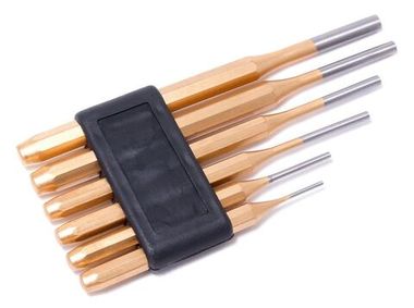 Набор выколоток, 6пр.(2х115, 3х125, 4х150, 5х165, 6х180, 8х180мм), в пластиковом держателе Rock FORCE RF-50613M