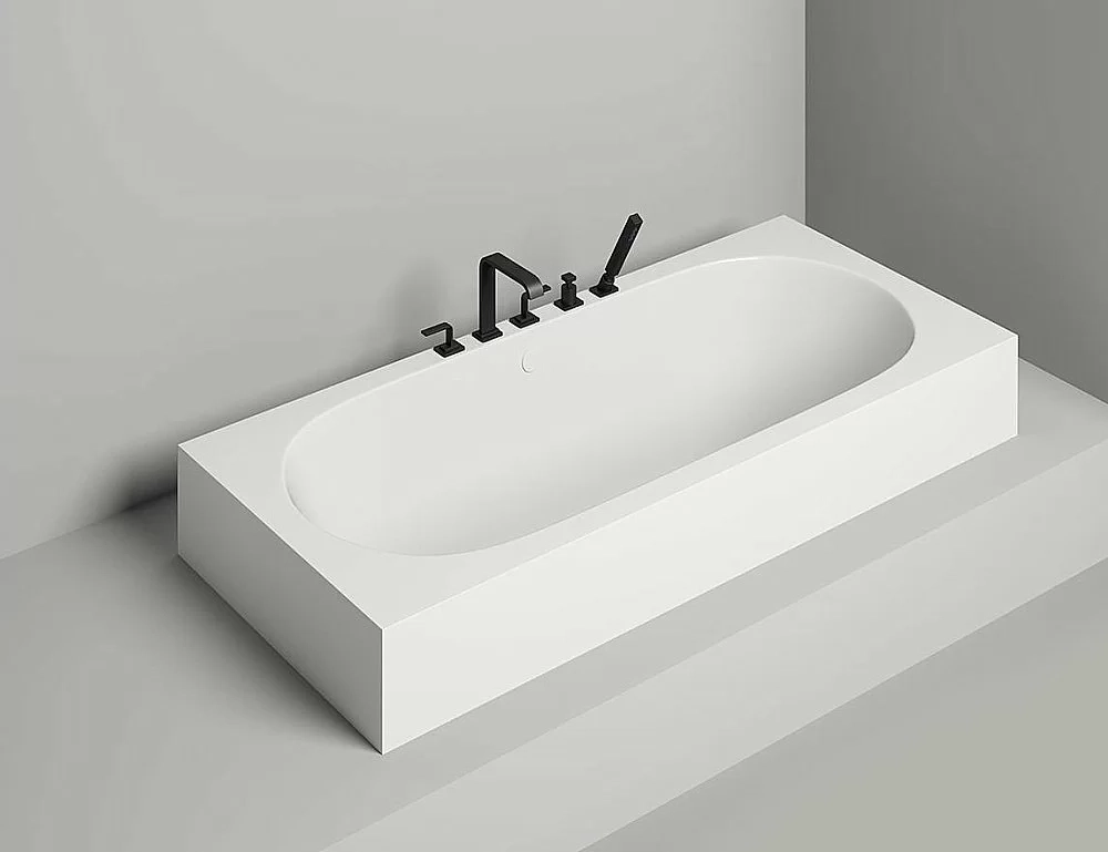 Ванна Salini ORNELLA AXIS S-Stone 180x80 103421M белая матовая