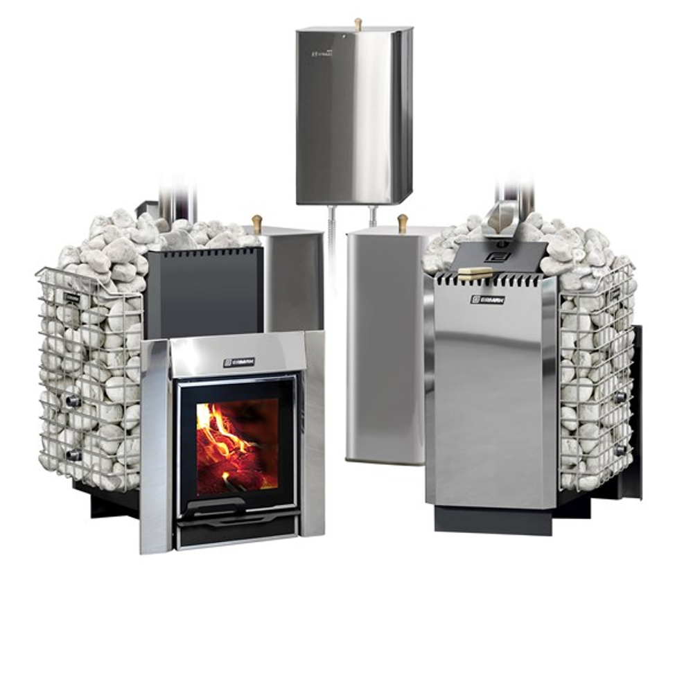 Дровяная печь для бани ЕРМАК 12 ПРЕМИУМ (Сталь)