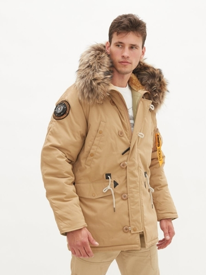 Куртка Аляска Oxford Nord Denali (бежевая - tiger eye)