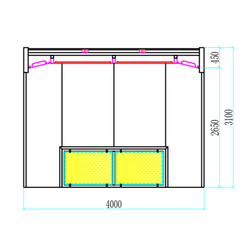 WDK-410 Пост подготовки с диагональным потоком воздуха