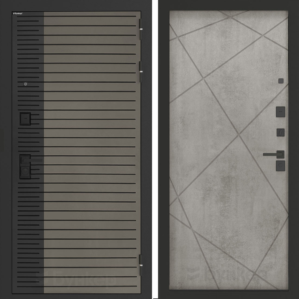 Входная дверь Бункер BN-15 - 24 Бетон светлый