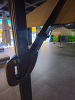 Зонт профессиональный 3х3 м Theumbrela Semsiye Evi Banana Plus Premier, черный, минеральный