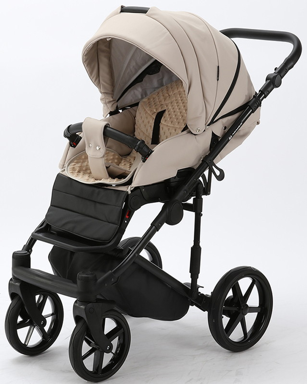Детская коляска Adamex Zico Deluxe 2 в 1 Z-SA07 СВ.БЕЖ.КОЖА
