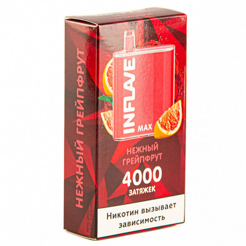 Inflave Max - Нежный грейпфрут 4000 тяг