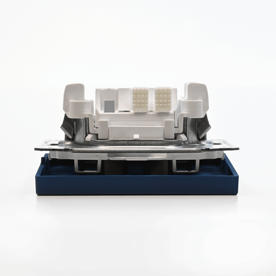 Выключатель 1-кл. ArtGallery 10AX с подсветкой быстрозажим. клем. механизм аквамарин SE GAL001113S