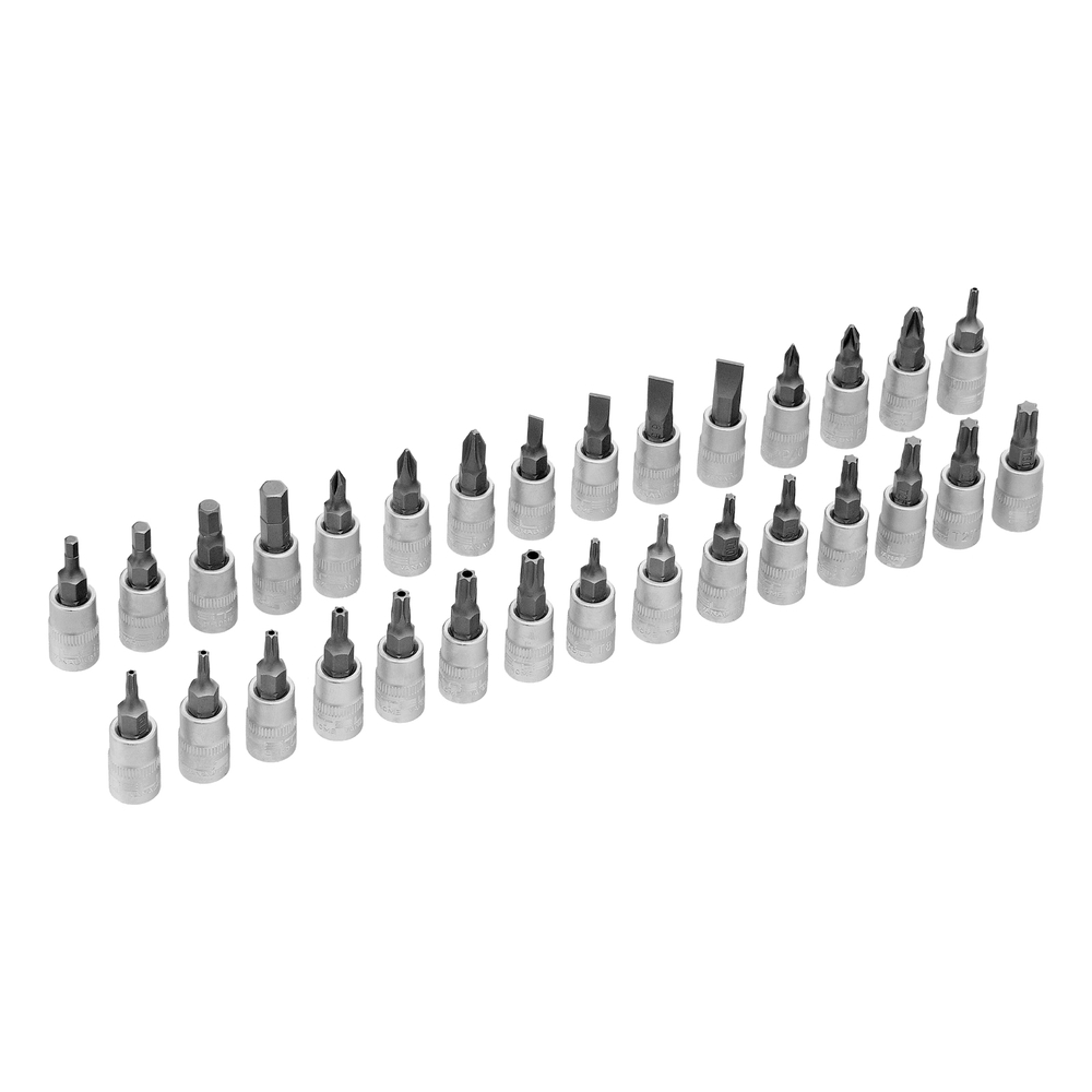 Набор инструментов, 1/4", 3/8", 1/2", Cr-V, S2, усиленный кейс, 151 предмет Stels