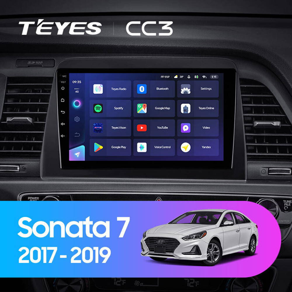 Teyes CC3 9" для Hyundai Sonata 2017-2019