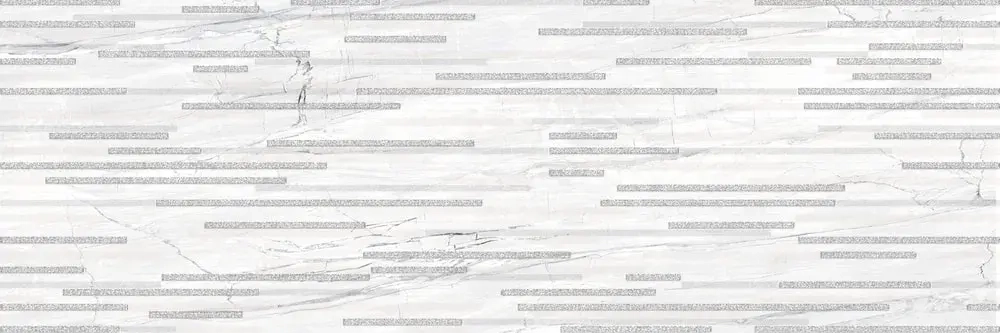 Декоративная плитка ALMA Ceramica DWU93SGP17R Singapore 30x90 серая / белая глянцевая под мозаику