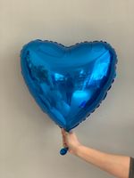 F Шар 18" / 46 см Сердце Синий (БГ-15)