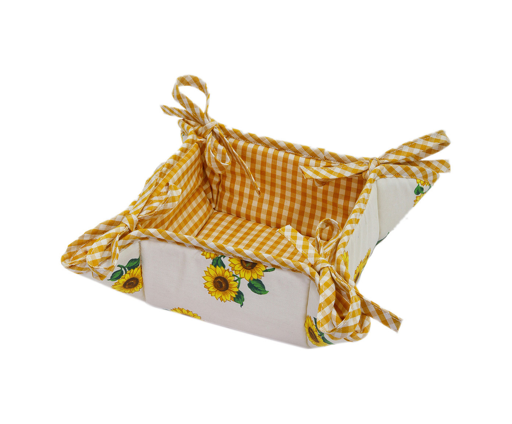 Хлебница 17х17 Old Florence Girasoli желтая  Италия