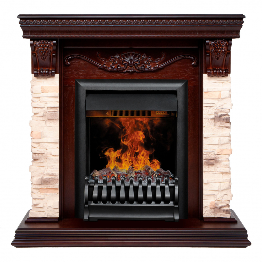 Электрокамин RealFlame Patricia NT орех c 3D Oregan