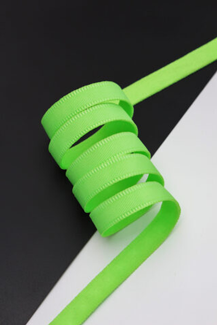 Туннельная лента двухшовная желто-зеленая ширина 10 мм