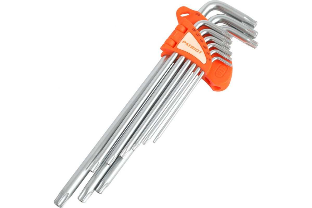 Набор ключей PATRIOT SKТ-9EL, TORX, экстра длинные, T10-T50, CRV, 9 шт 350002005