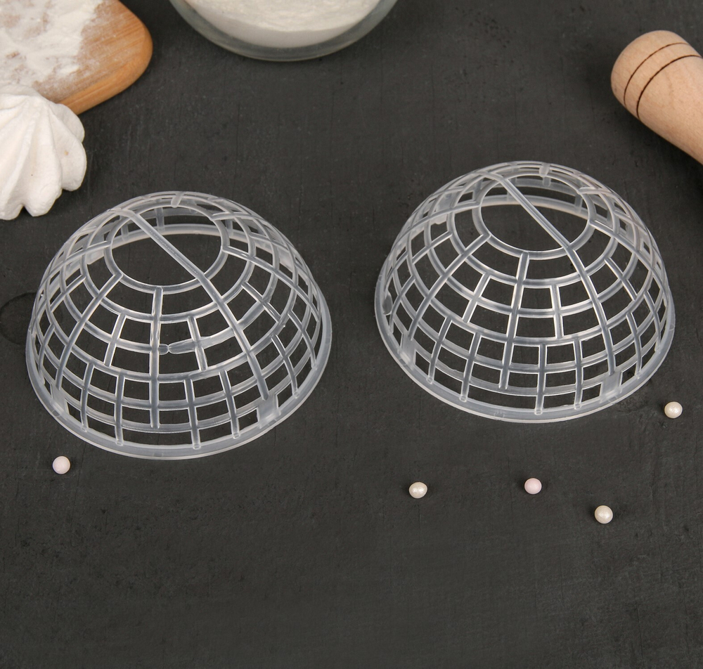 Набор каркасов для объёмных украшений торта 2 шт, 10х5 см