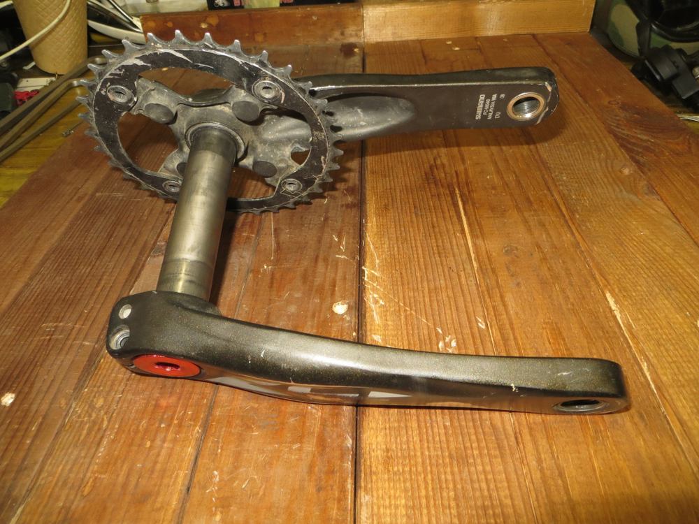 Шатуны Shimano Zee 170mm 104 BSD  одна звезда