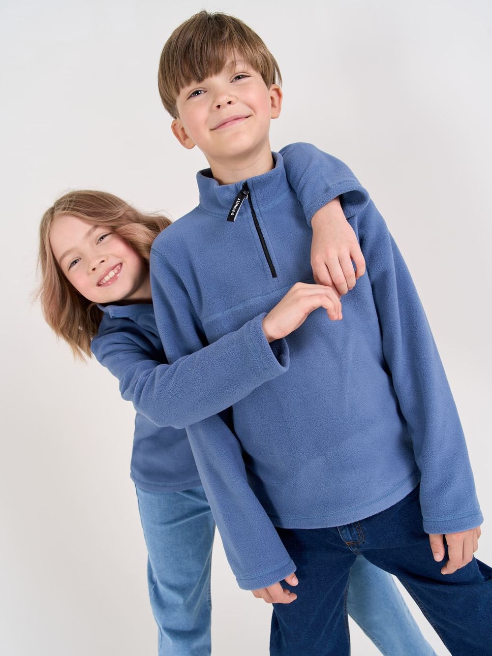 Олимпийка флисовая "Деним" 7+
