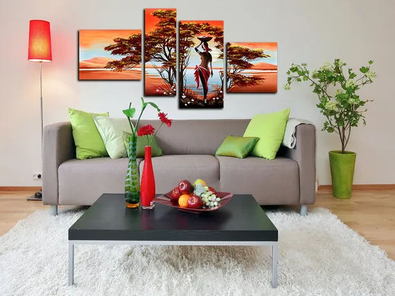 Модульная картина "Экзотическая Африка"