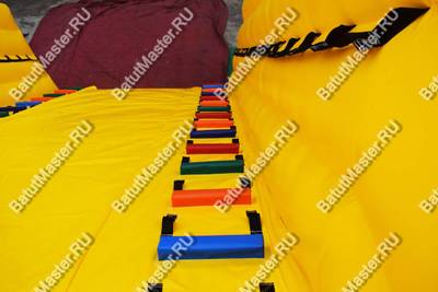 Надувная горка для зорбинга "Кубарем вниз"