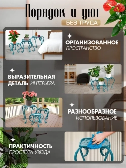 Комплект подставок для цветов Ника-18