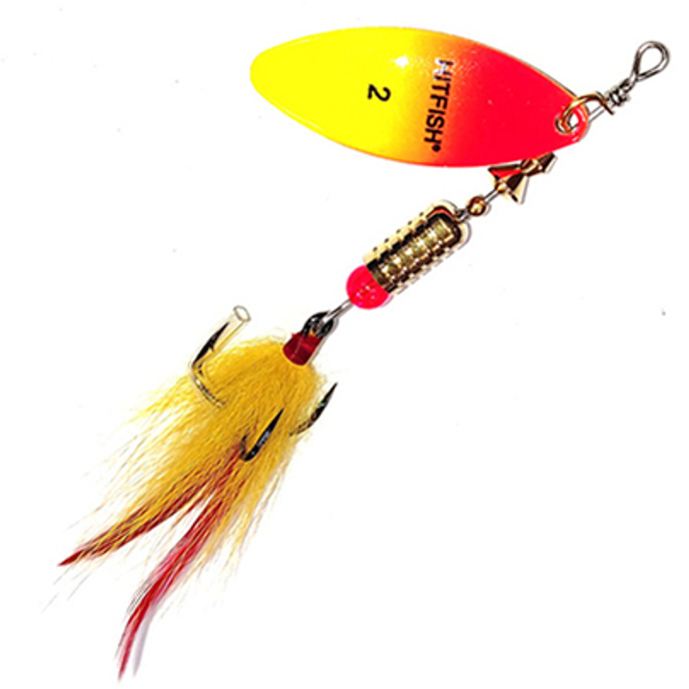 Блесна вращающаяся Hitfish Palia Long №1 (40мм, 6гр)