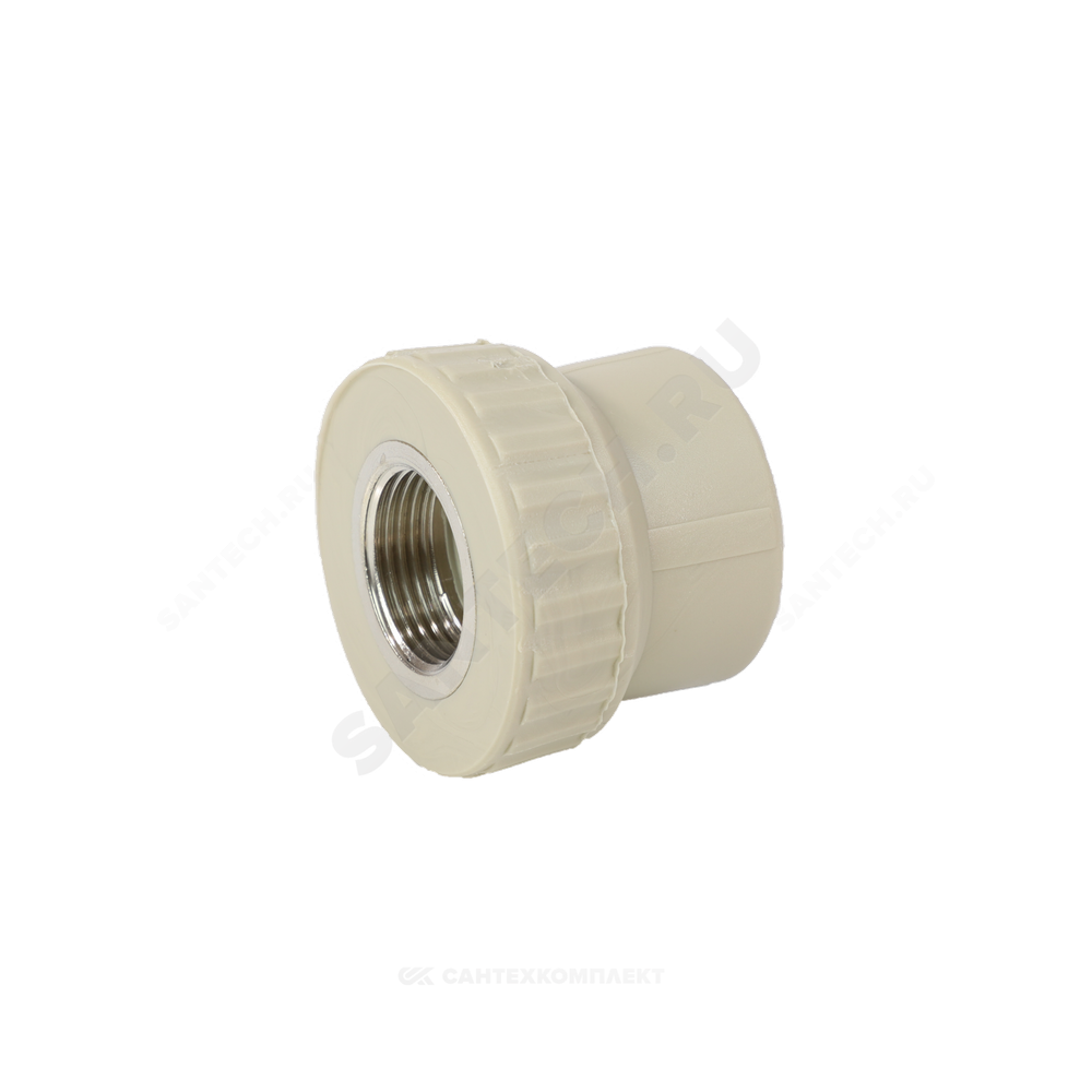 Муфта PP-R комбинированная серая Дн 25х1" ВР VALFEX 10129225Г