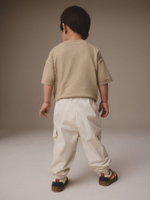 Брюки багги карго для мальчика Next E82-337, Молочный