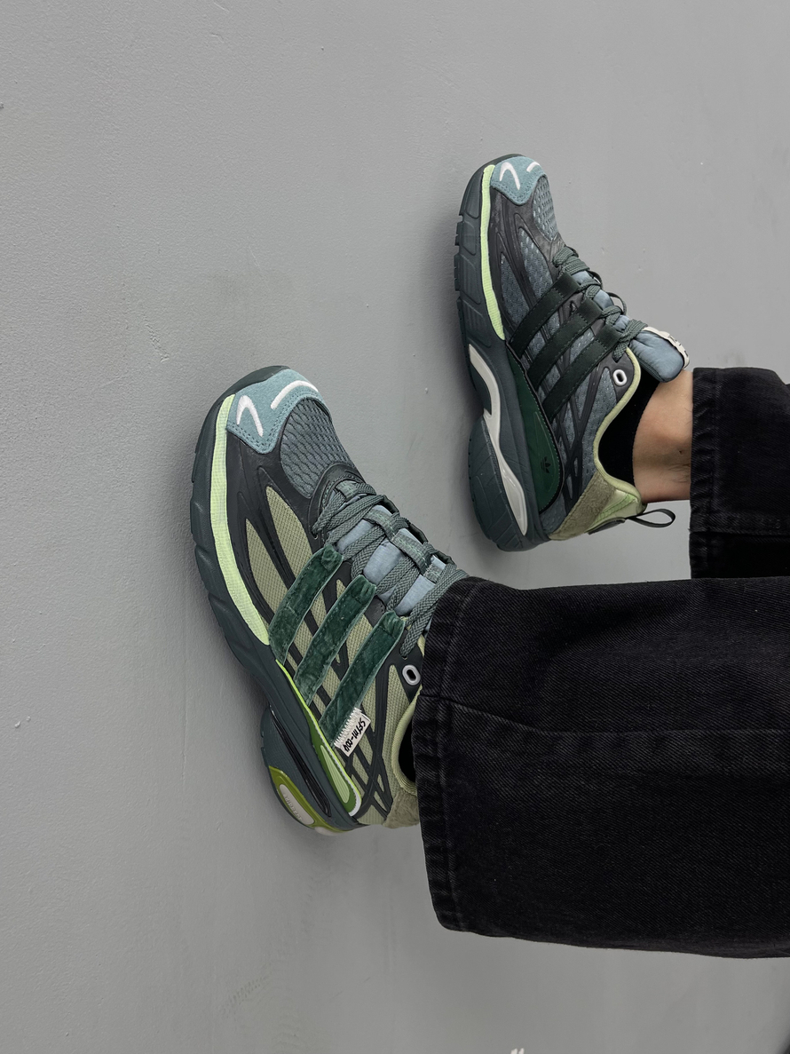 Кроссовки Adidas Adistar #9008 (сер.-зел.)