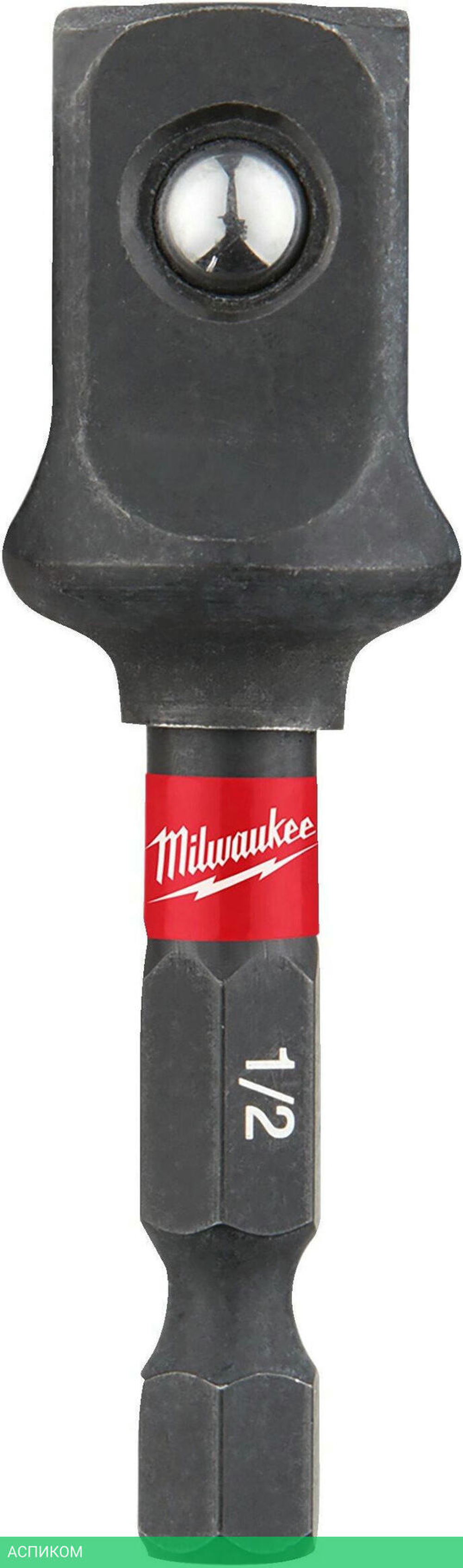 Адаптер ударный Milwaukee Shockwave 1/4" HEX-1/2" (4932478803)