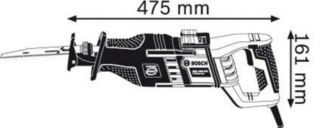 Пила сабельная сетевая BOSCH GSA 1300 PCE  060164E200 Кейс