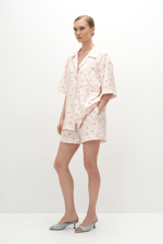 Шорты на резинке в цветы