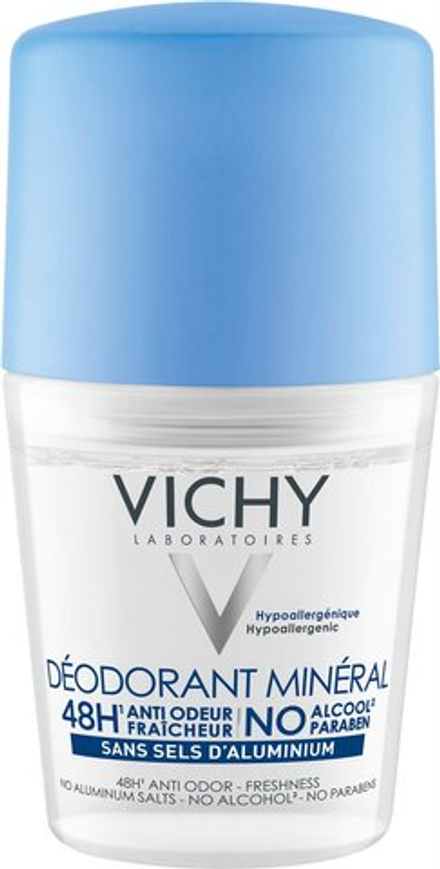 Vichy Deodorant - шариковый минеральный дезодорант 48 часов /   50  ml  / GTIN 3337875553278