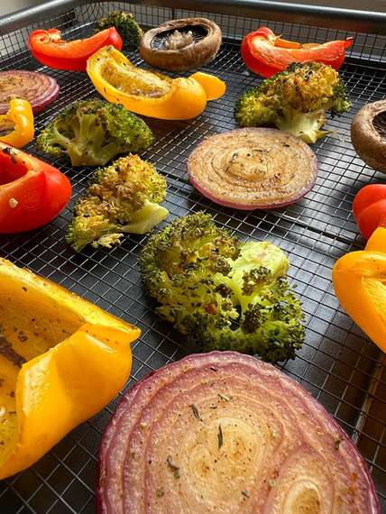 Противень для запекания с решеткой-гриль roast masters, 36х45 см, черный