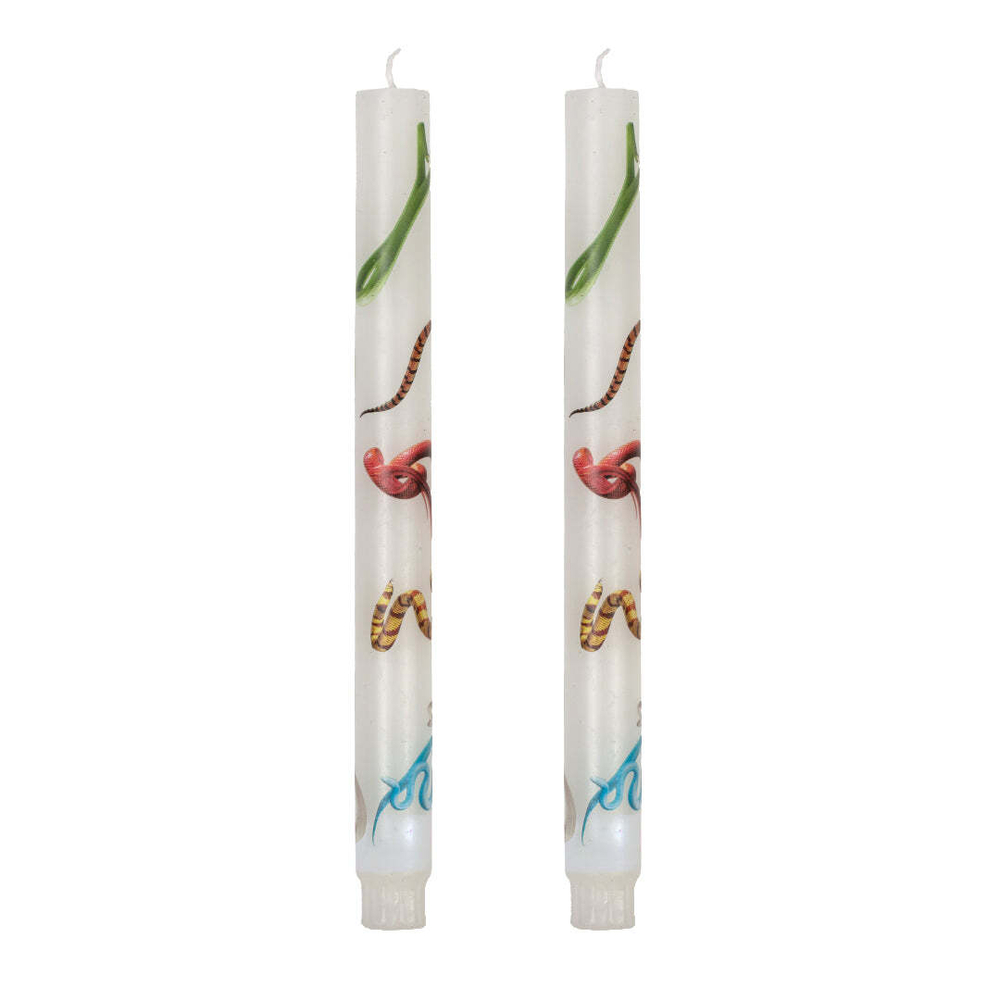 Свеча Stern Snakes White set of 2 14089S