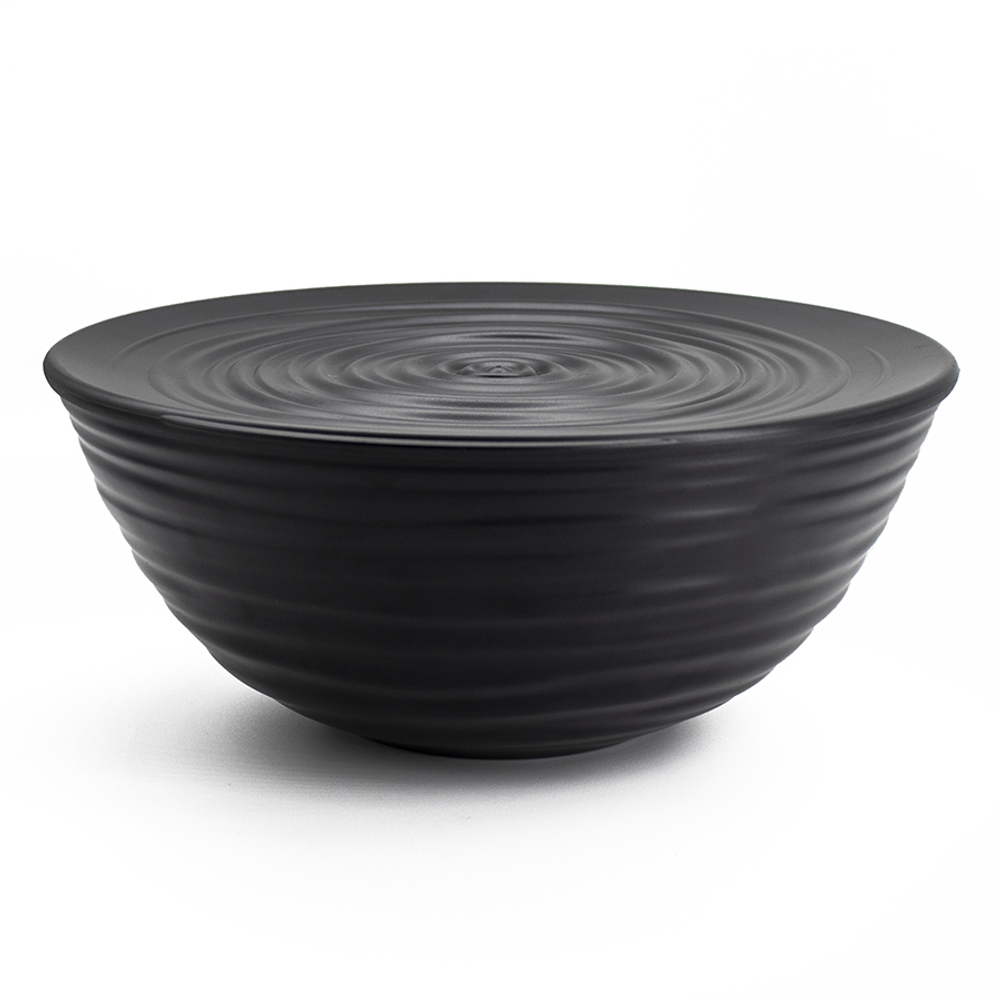 Миска с крышкой 25см Guzzini Tierra черная