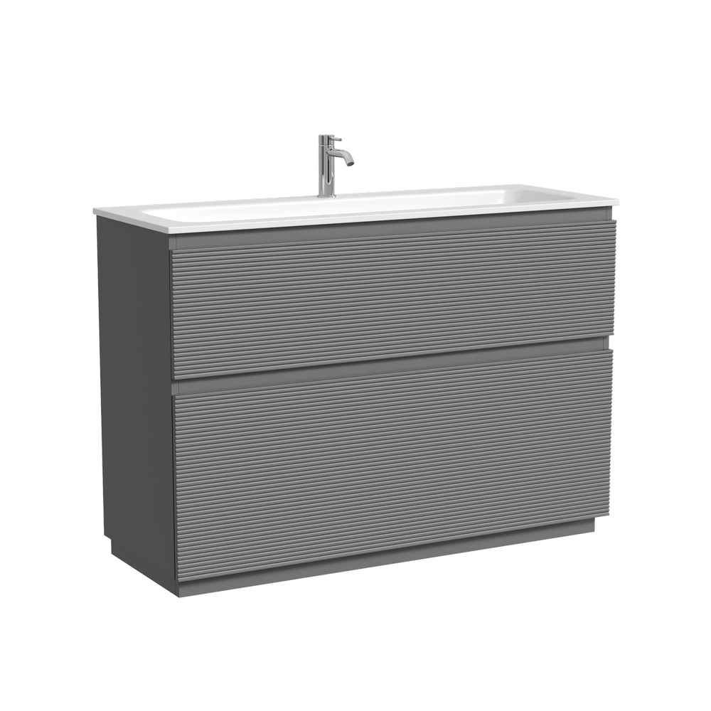 Тумба напольная Sancos Folk Floor 1190х445х850, c двумя ящиками оснащенными доводчиками, Ergraut soft, арт.FL120FES