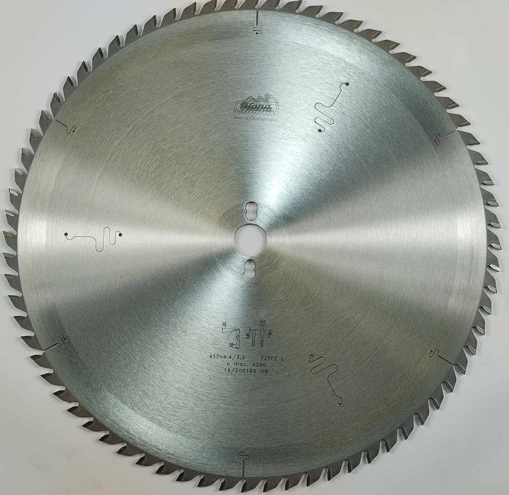 Пила дисковая TCT "Pilana" 450x4.4/3.2x30 z72 97 TFZ L HP