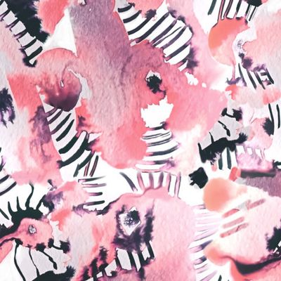 абстрактный паттерн в розовых цветах.