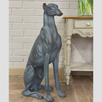 Статуя собаки "Борзая" (левая) 46x22x77см Полистоун