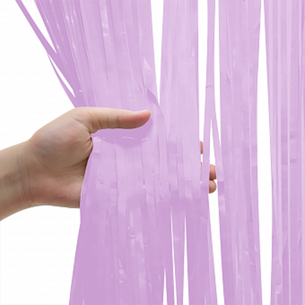 Занавес Дождик Сиреневый Макарунс 100*200 см.