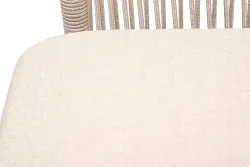 "Малага" обеденная группа на 6 персон со стульями "Марсель", каркас белый, роуп бежевый