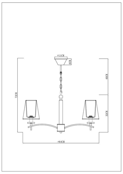 Подвесная люстра Arte Lamp Kensington A4098LM-5CC