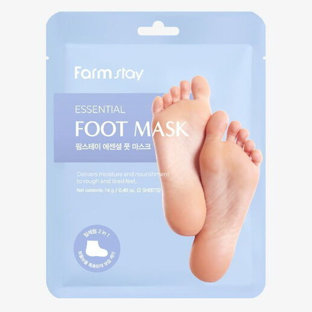 Маска-носочки для ног FarmStay Essential Foot Mask, 1пара (14гр)