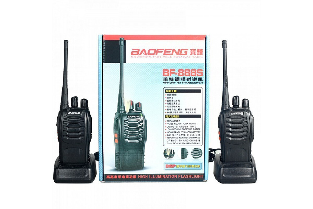 Комплект радиостанций Baofeng BF-888S (рации 2 шт.)
