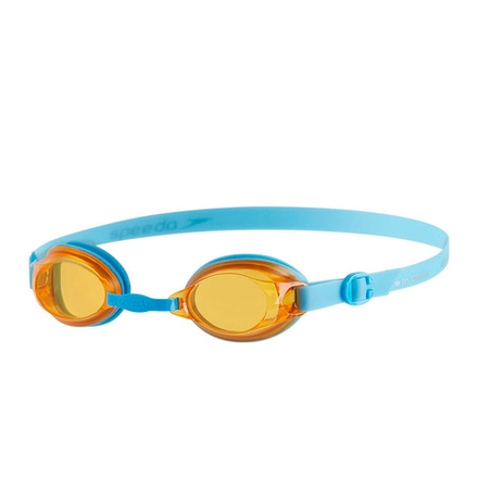 Очки для плав. детск. SPEEDO Jet Jr, 8-092989082A, ОРАНЖЕВЫЕ линзы, голубая опр
