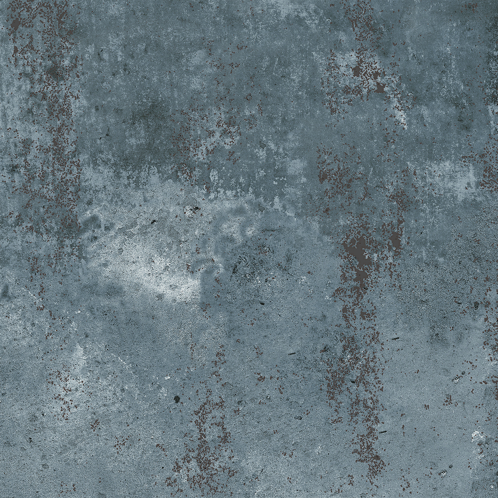 Керамогранит, Arcadia Ceramica, METAL AZUL, 600x600 мм, металл