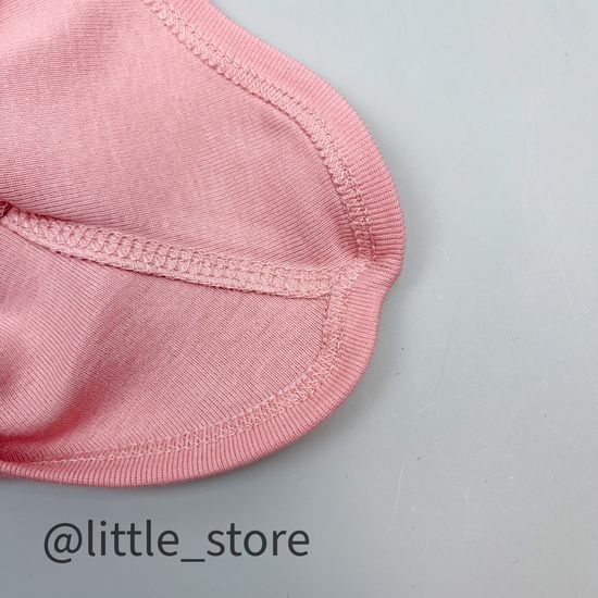 Шлем хлопковый "Ежики" розовый жемчуг