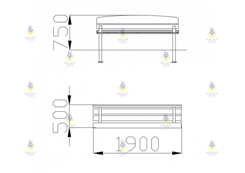 Диван парковый тип-2